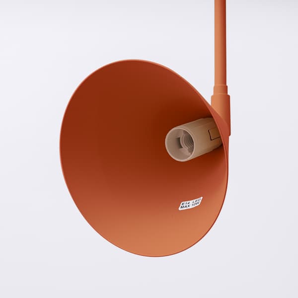 Vägglampa NOX 1 E14 Röd ockra Sollux SL.1701