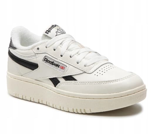 Reebok Club C Double damesko MED læder hvid sort 38.5 3R5G6