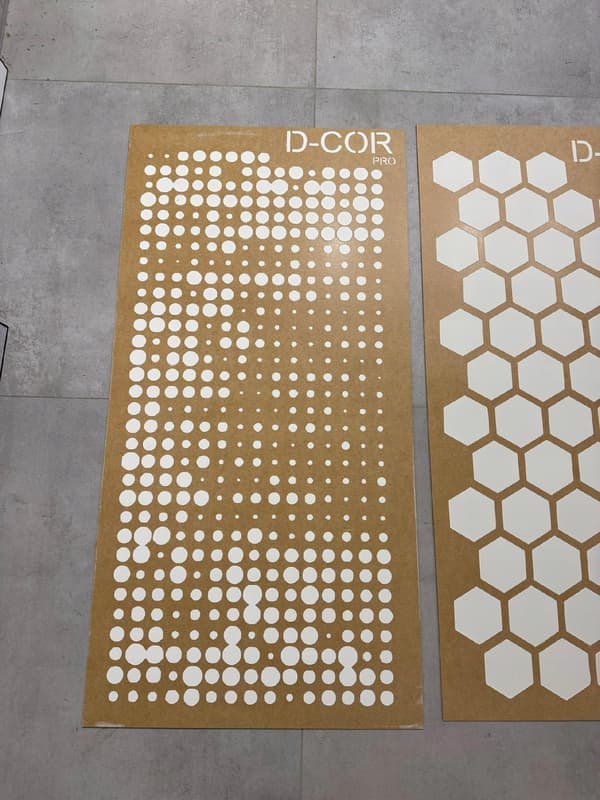 Gipsmalerstencil til gips 92 cm Arkitektonisk betongips S.74