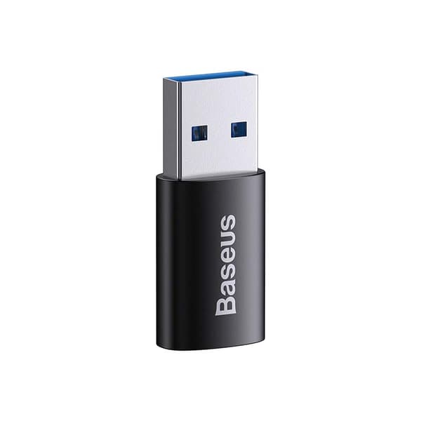 Baseus Ingenuity OTG USB-A till USB-C-adapter (svart)