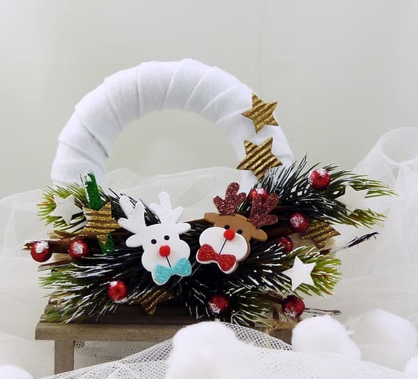 Kvistar Frukter Holly Rönn punainen glitterillä