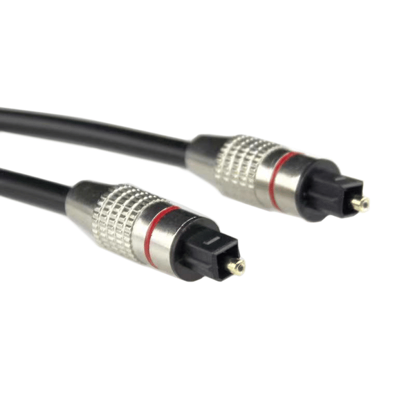 Optisk kabel 100 cm Toslink lydkabel 5 mm solid SPDIF digital 1 meter