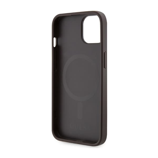 Guess 4G Printed Randig MagSafe - iPhone 14-skal (brunt)