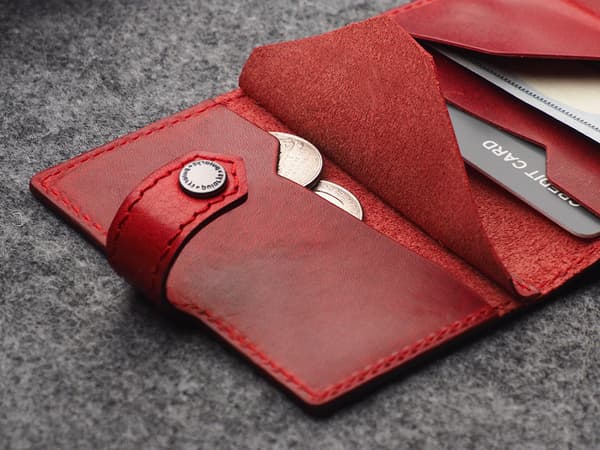 HIKER Go -lompakko kasviparkitusta nahasta, Nomad Red