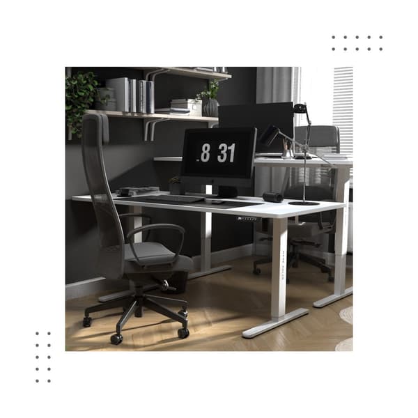 MA-Leader 7.6 Hvidt Elektrisk Skrivebord