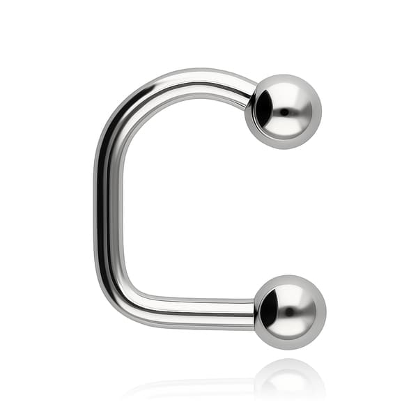 Titan hästskoörhänge J - silver - TKP-007 1,2/8/3