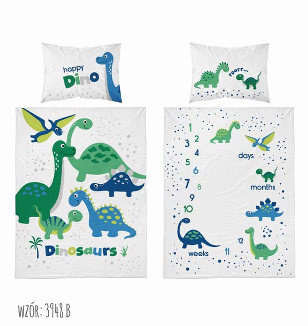 Bambussengetøj til tremmeseng Dino 100x135 detexpol