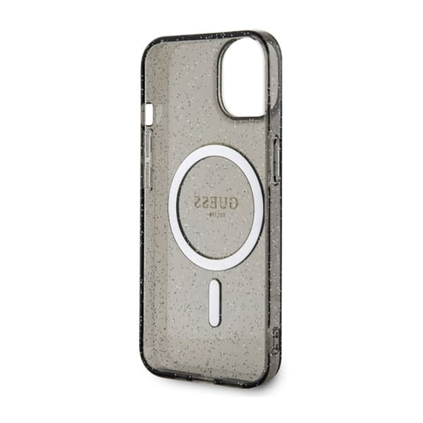 Guess Glitter Gold MagSafe - iPhone 14 cover (sort)