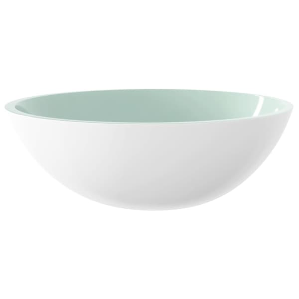vidaXL glasvask 50x37x14 cm hvid
