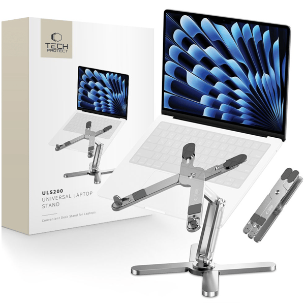 TECH-PROTECT ULS200 UNIVERSALT LAPTOPSSTÄLL SILVER