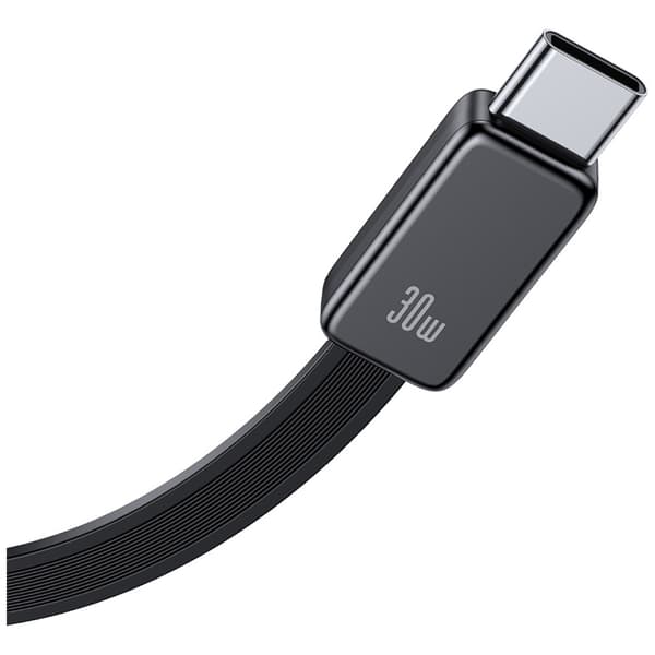USAMS Xiang Series CC296 30W Vægoplader 1xUSB-C 1xUSB-A + USB-C Kabel Sort