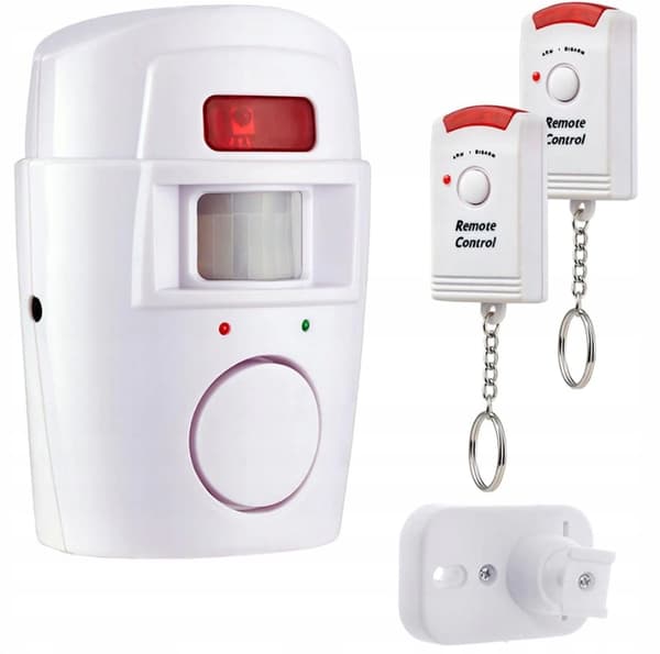 LAGERALARM MED RÖRELSESENSOR + 2 TRÅDLÖSA FJÄRRKONTROLLER