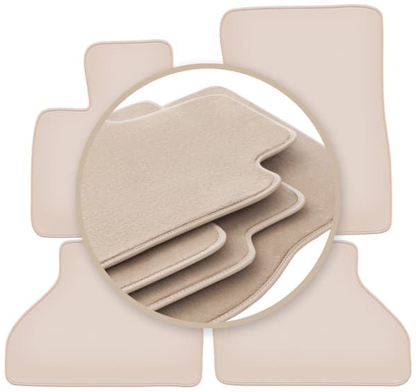 bilmattor PREMIUM beige för BMW X6 E71 SUV 2008-2014