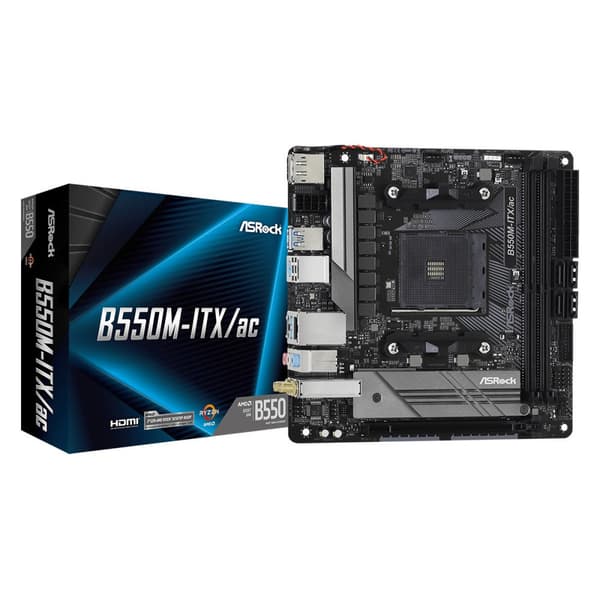 ASRock B550M-ITX/AC Mini-ITX Wi-Fi 5 moderkort