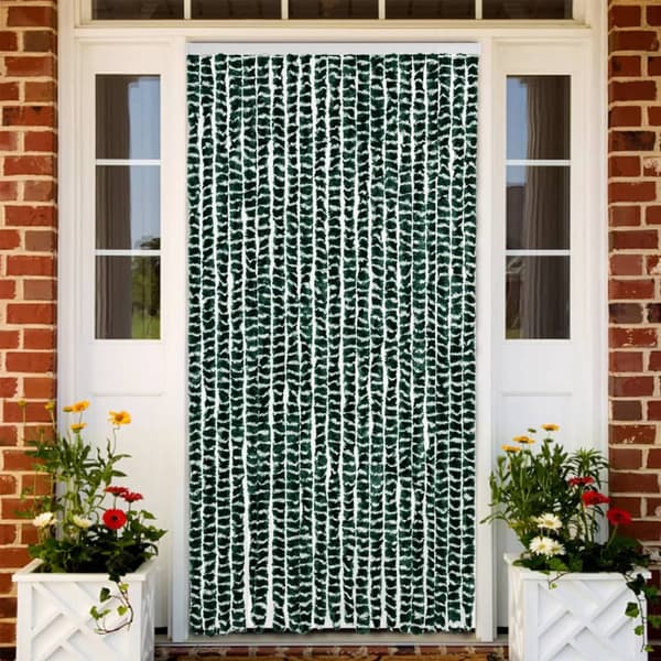 vidaXL Flugnät, Grönt och Vitt, 90x200 cm, Chenille