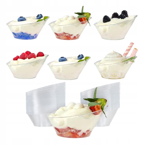 KOPPAR OCH BEHÅLLARE FÖR EFTERRÄTTER 70 ml 24 st. LUNA-koppar för snacks och desserter
