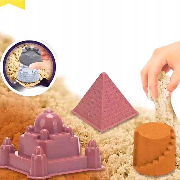 Kinetisk Sand Piastolina Sæt Borg Pyramide Forme Kreative Gør-det-selv