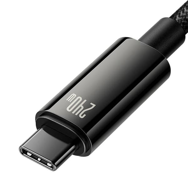 Baseus Tungsten Gold 240W USB-C til USB-C-kabel 3m (sort)