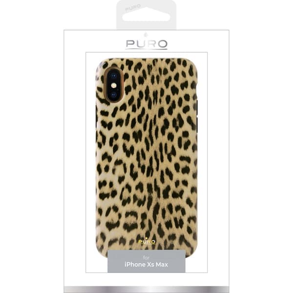 PURO Glam Leopardfodral - iPhone Xs Max-skal (Leo 1)