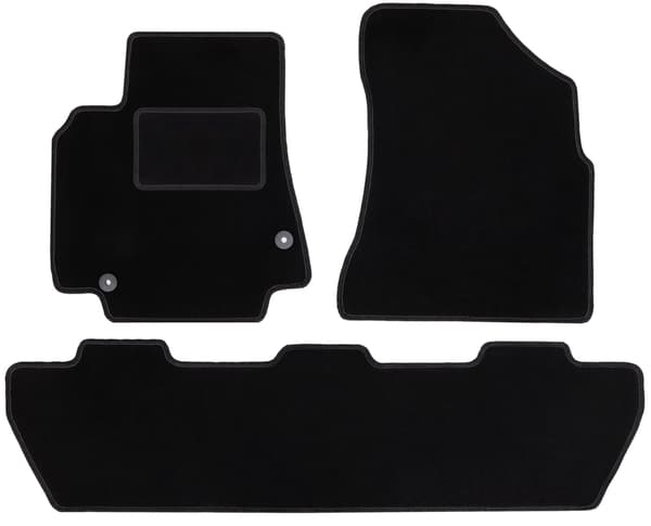 Velour gulvmåtter sæt til Citroen Berlingo II kombivan, multispace, 5-sæders (2008-2018)
