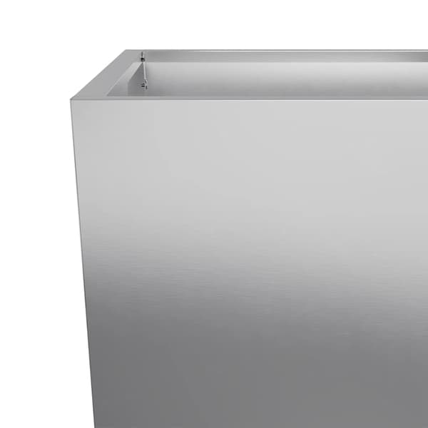 vidaXL Trädgårdskrukor, 45x45x75 cm, 2 st, galvaniserat stål