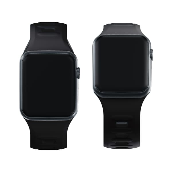 38/40/41/42 mm Sort (lille) - 3mk Silikone Urrem til Apple