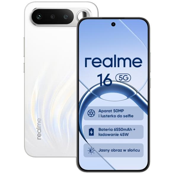 REALME 16 5G Smartphone 8GB/256GB Sort