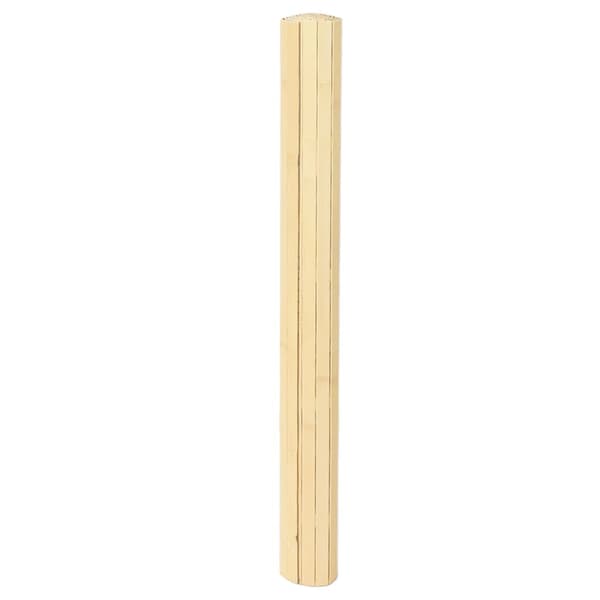 vidaXL Rektangulär matta, ljus naturfärgad, 80x100 cm, bambu