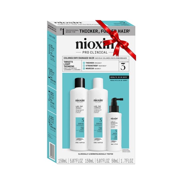 Nioxin System 3 provkit liten 150 ml + 150 ml + 50 ml