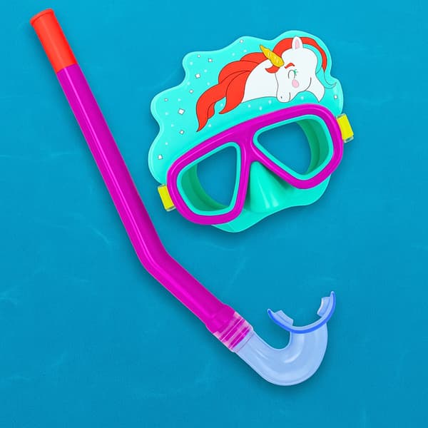 Sukellussetti Maski ja Snorkkeli Uimulasit Yksisarvinen