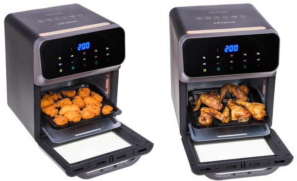 Airfryer 8L 1600W 10 programmer Panel