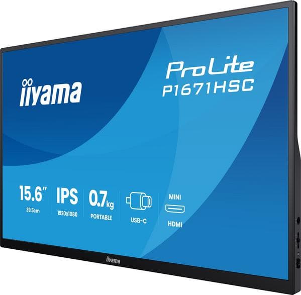 IIYAMA P1671HSC-B1 Sort skærm