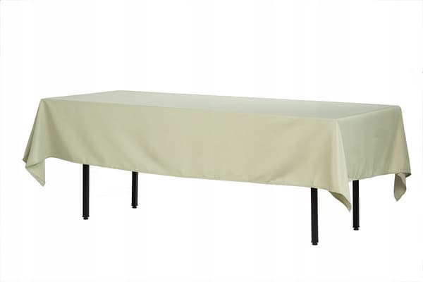 Fläckbeständig rektangulär tjock bordsduk i polyester 280x170cm oliv