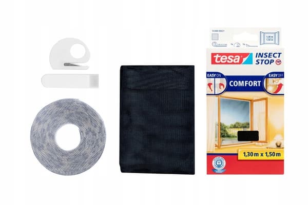 TESA MN COMFORT WINDOW 1,3X1,5 svart