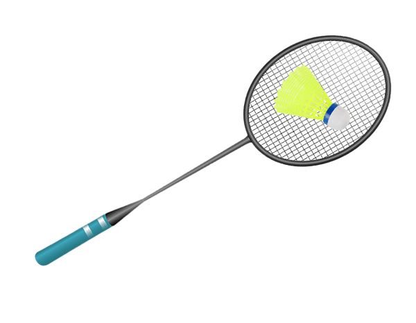 Badminton badmintonbollset, gul, slitstark, aerodynamisk, nylon