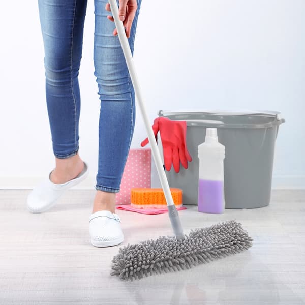 Udskiftelig dobbeltsidet indsats til flad mop CLEAN SYSTEM 41x12 cm