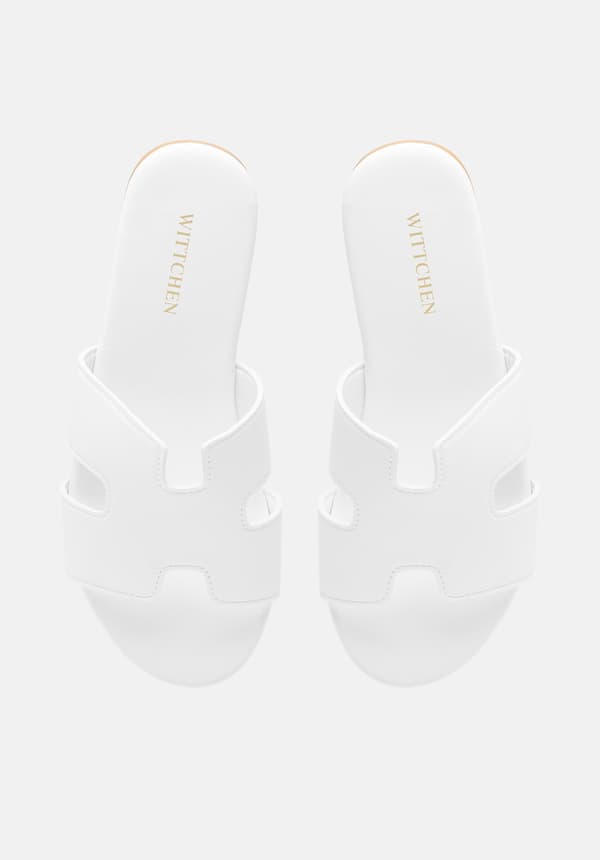 Wittchen Dame Flip-Flops i Øko-læder Hvid