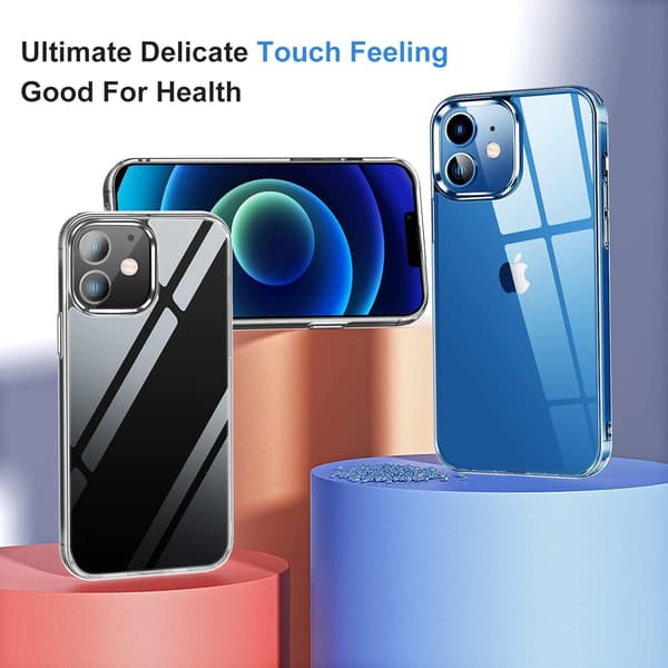 SILIKONEETUG TIL APPLE IPHONE 12/12 PRO TRANSPARENT A2172 A2341