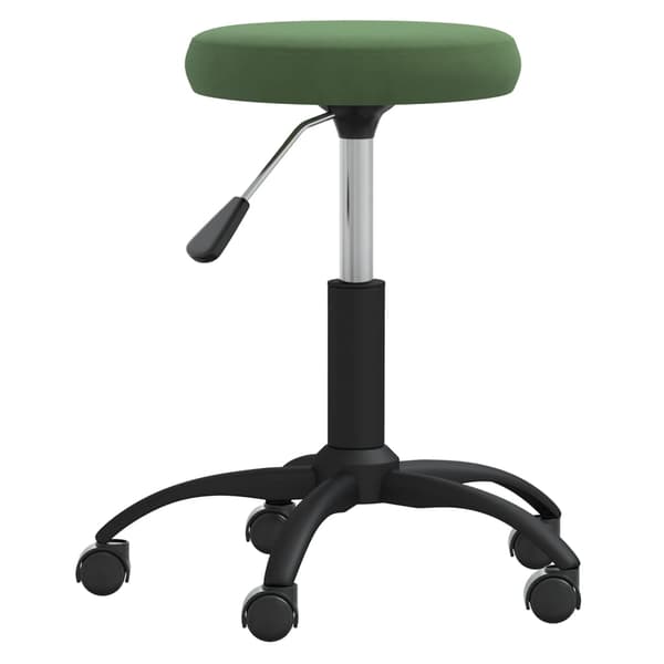 vidaXL Massagepall klädd i sammet mörkgrön