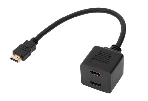 HDMI adapter 2x hona på kabel 30cm