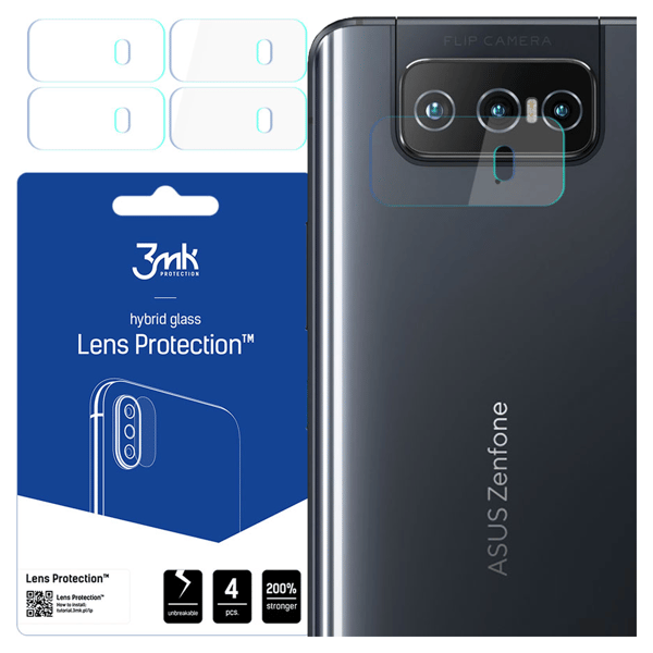 Asus Zenfone 8 Flip 5G - 3mk linsskydd