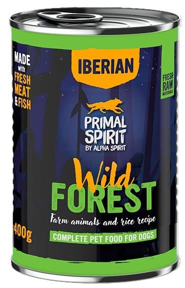 Primal Spirit | Iberisk | Vådfoder til hunde på dåse 400g - Wild Forest 400g