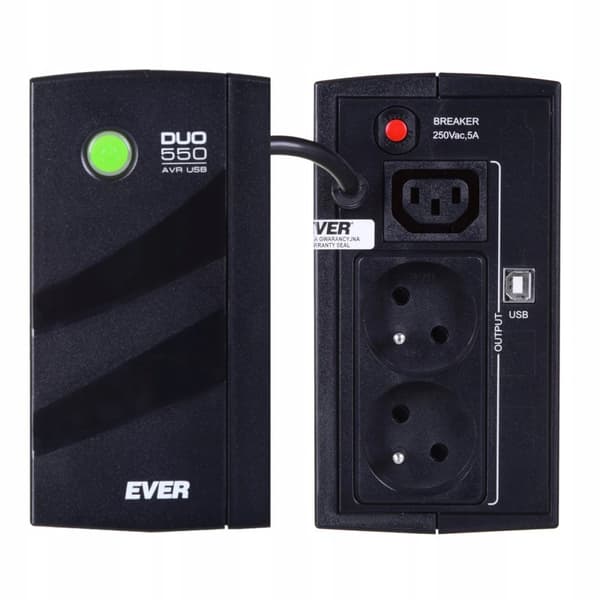 UPS Ever DUO 550 PL AVR USB, 550 VA