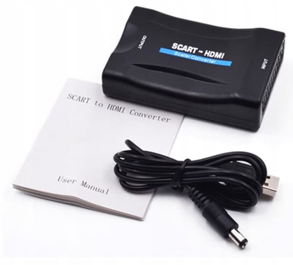 SCART TIL HDMI AV EURO FULL HD KONVERTER ADAPTER