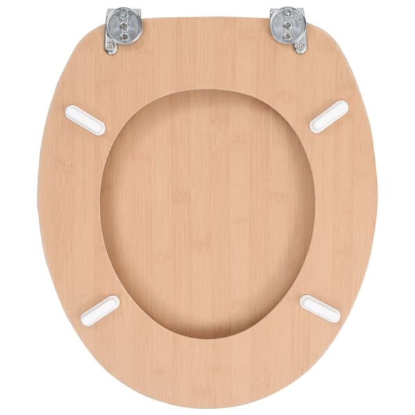 vidaXL WC-istuin, MDF, bambupuukuvio