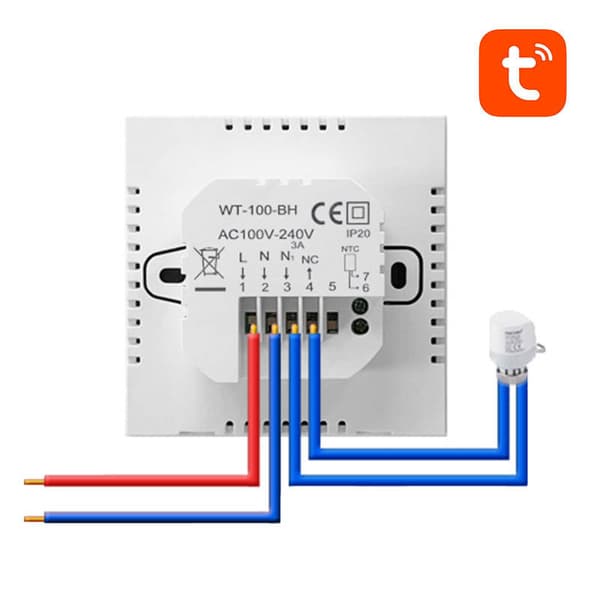 Avatto ZWT100 Smart Termostat Vandvarmer 3A ZigBee TUYA