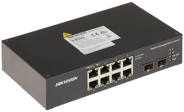 POE-SWITCH DS-3T0510HP-E/HS 8-PORTARS SFP Hikvision