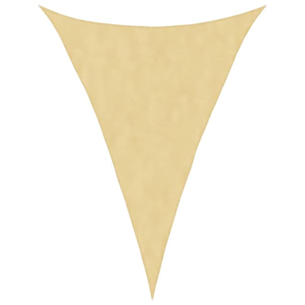 vidaXL solsejl, sand, 5x7x7 m, 100% polyester