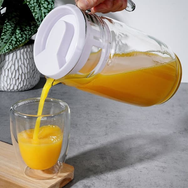 Glas kande med låg 2 liter