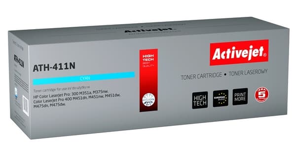 ActiveJet-toner för HP 305A CE411A ny ATH-411N